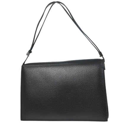 Gucci Vintage Leather, Black, Leather, Shoulder Bag