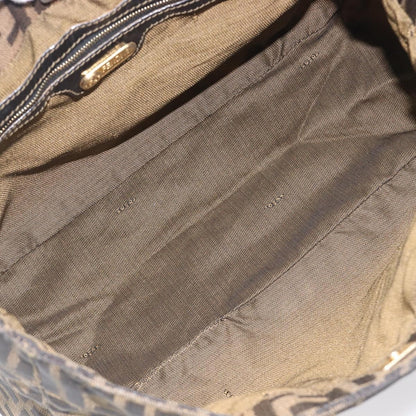 Fendi Vintage FF Handle Zucca Canvas, Brown, Canvas, Tote Bag
