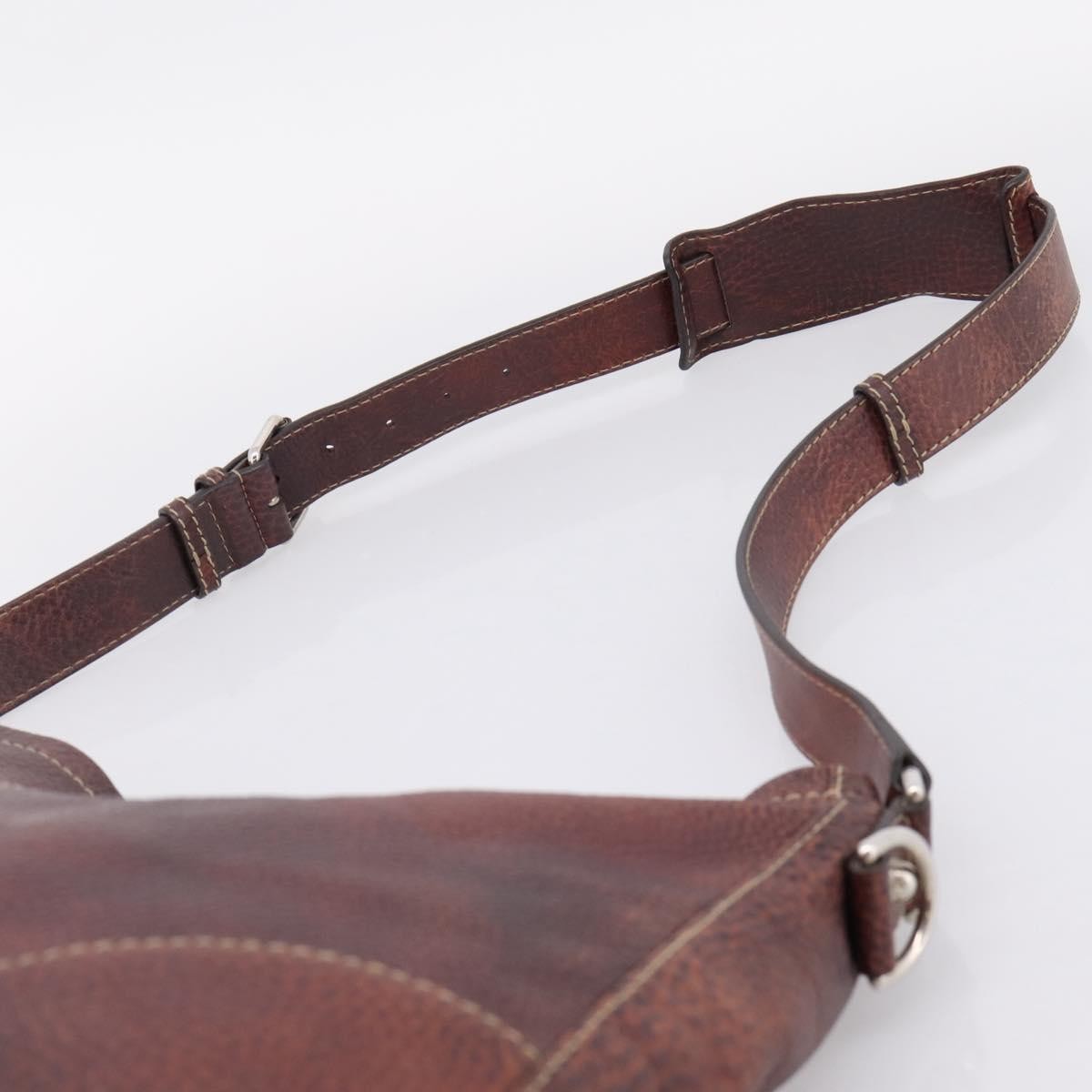 Gucci Charlotte Leather, Brown, Leather, Tote Bag