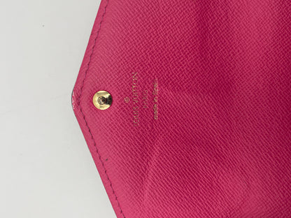 Louis Vuitton Portefeuille Sarah Wallet Monogram Empreinte, BROWN, CANVAS, Wallets