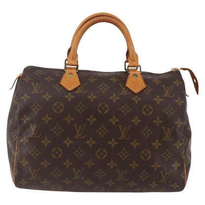 Louis Vuitton Speedy Handbag Monogram Canvas, BROWN, CANVAS, Handbag