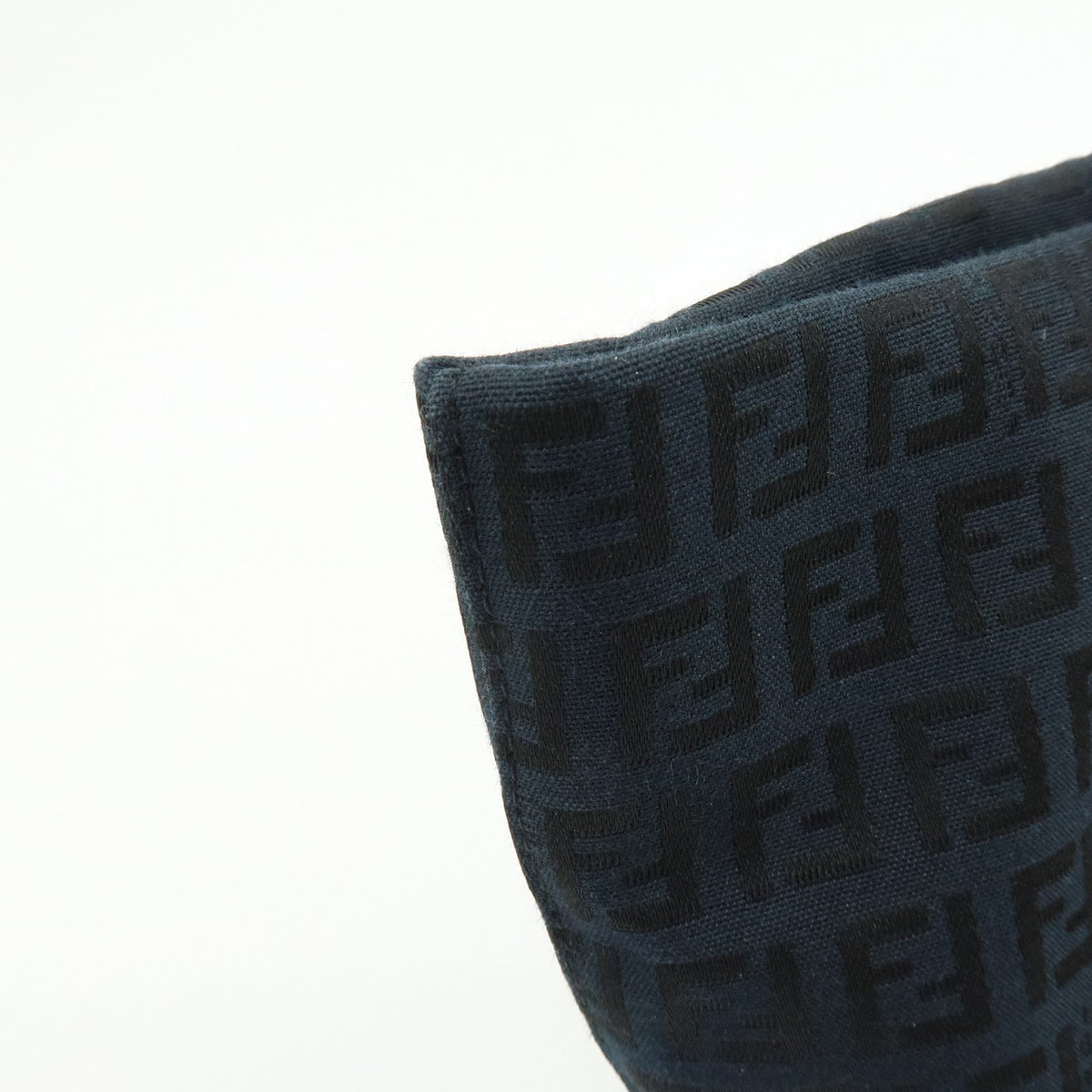 Fendi Superstar Zucchino Canvas, Black, Canvas, Tote Bag