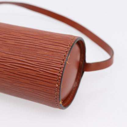 Louis Vuitton Soufflot Pochette Epi Leather, Brown, Leather, Clutch