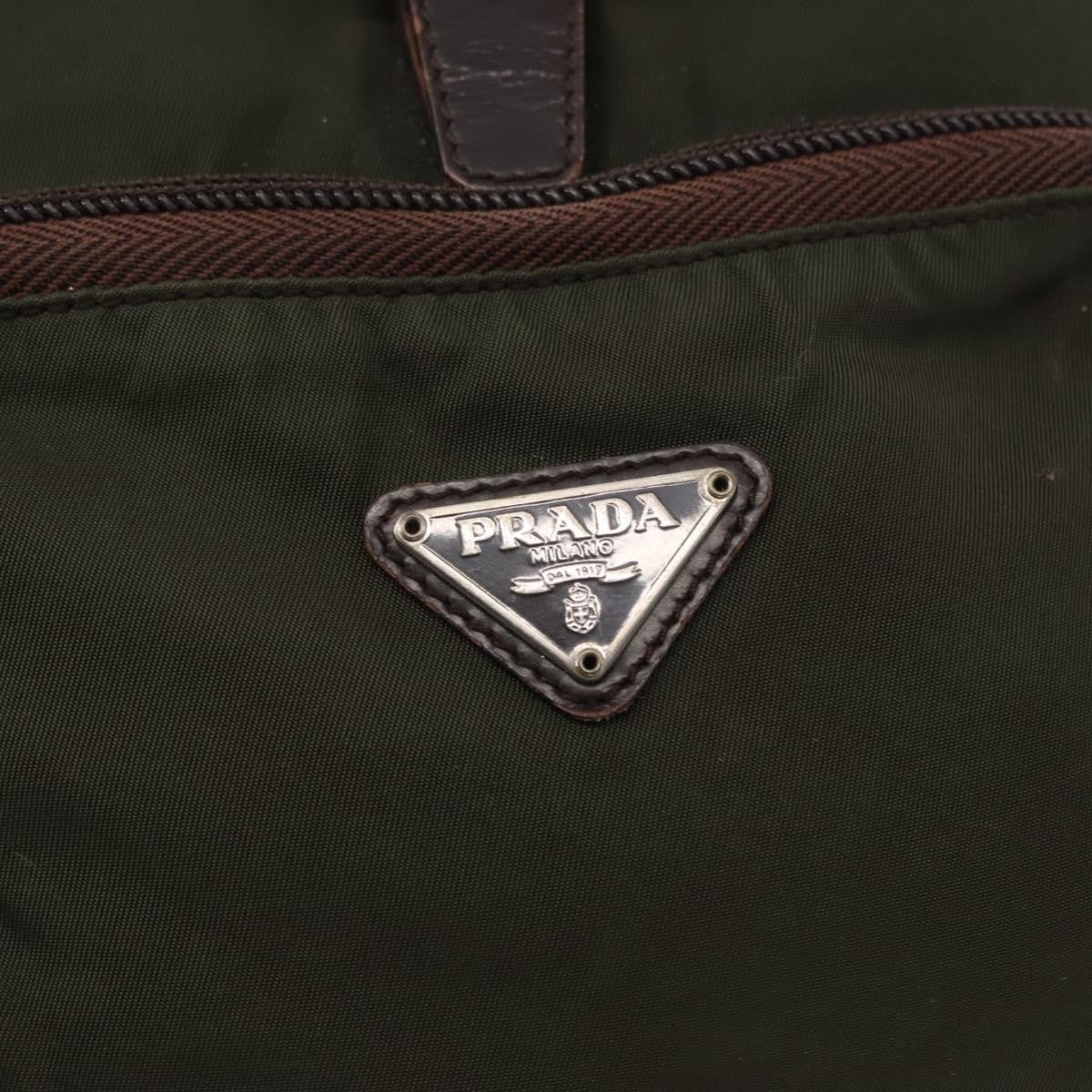 Prada Front Pocket Tessuto, Khaki, Nylon, Backpack