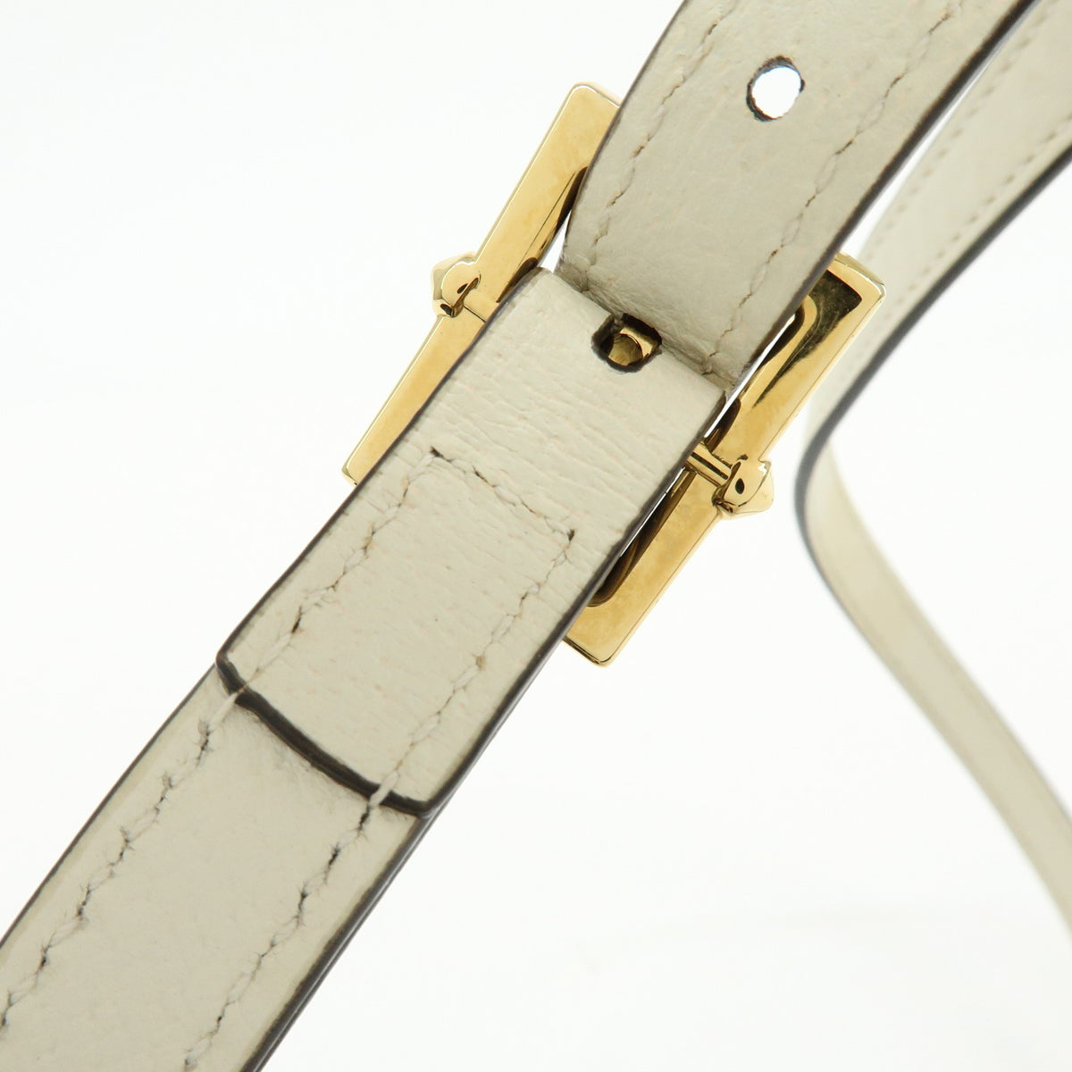 Gucci Sylvie Belt Leather, Beige, Calfskin, Handbag