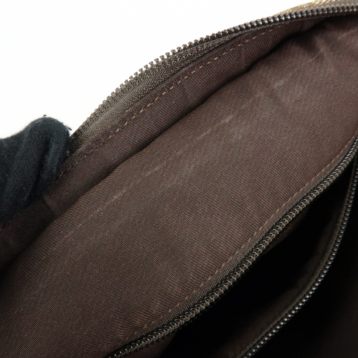 Gucci Web Strap Messenger GG Canvas, Beige, Canvas, Handbag