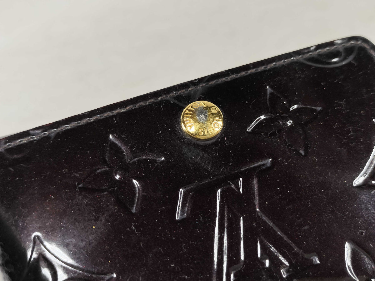 Louis Vuitton Business Card Holder Monogram Empreinte Leather, Burgundy, Patent Leather, Card Holder