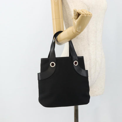 Bvlgari Logomania Canvas, Black, Canvas, Shoulder Bag