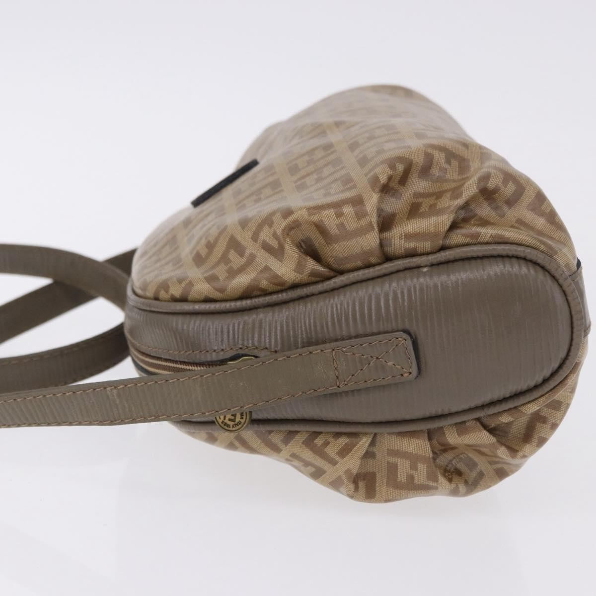 Fendi Shoulder Zucchino Canvas, Beige, Canvas, Shoulder Bag