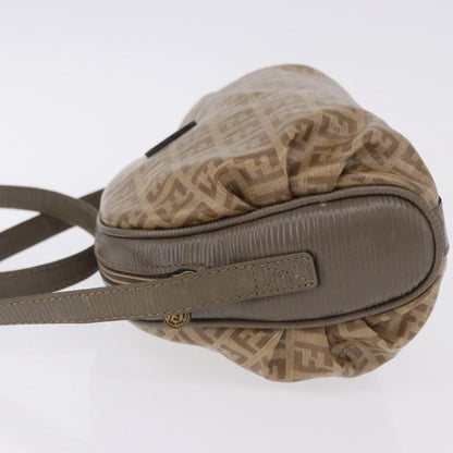 Fendi Shoulder Zucchino Canvas, Beige, Canvas, Shoulder Bag