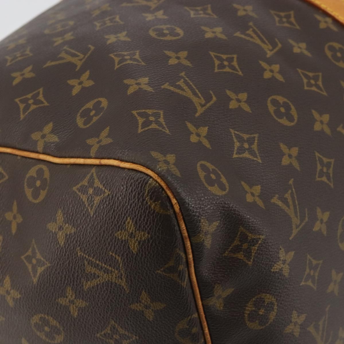 Louis Vuitton Keepall Bandoulière Monogram, Brown, Canvas, Travel Bag