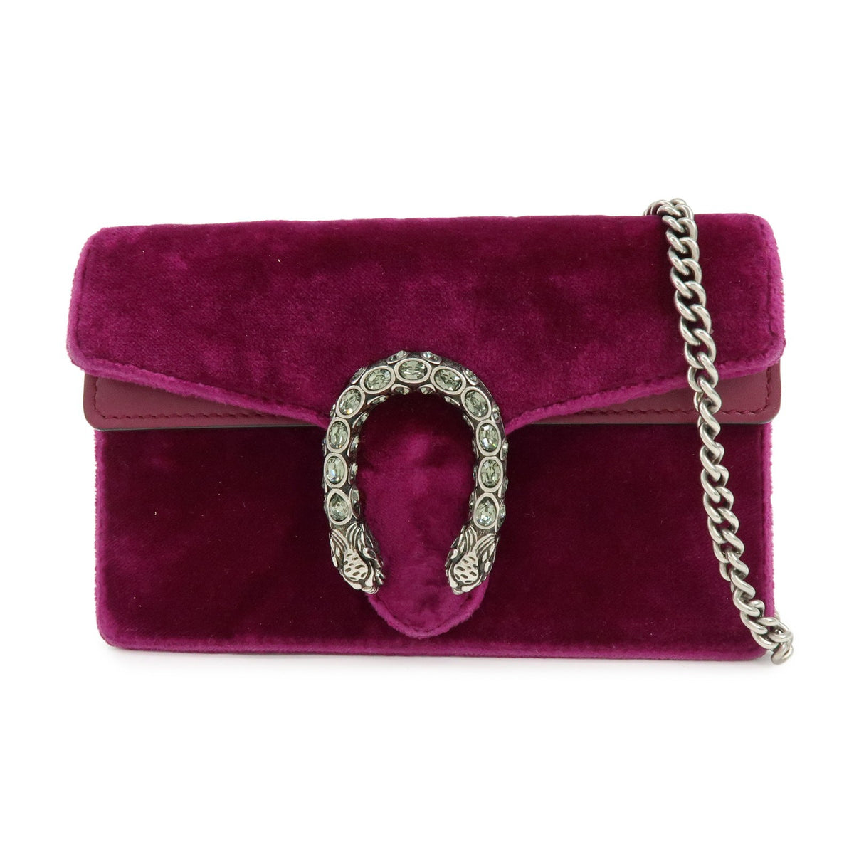 Gucci Dionysus Velvet, Purple, Velvet, Handbag