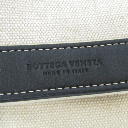 Bottega Veneta Fold Over Canvas with Leather, Beige, Canvas, Crossbody Bag
