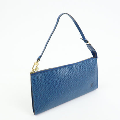 Louis Vuitton Pochette Accessoires Epi Leather, Blue, Leather, Clutch