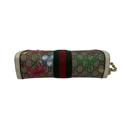Gucci Ophidia Chain Flora GG Coated Canvas, Multicolour, Canvas, Shoulder Bag