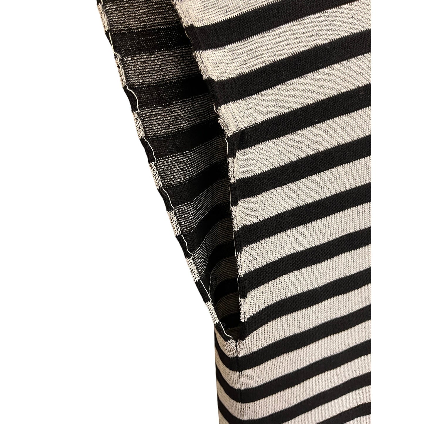 Pier Antonio Gaspari Vest 42 IT Black White Stripes