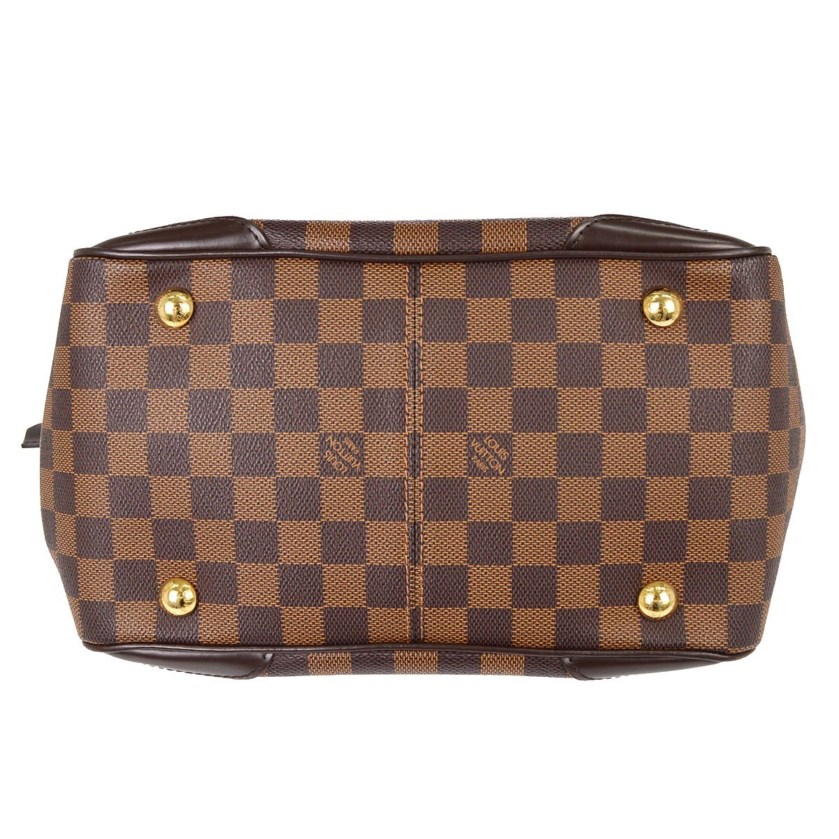 Louis Vuitton Verona Damier Ebene, Brown, Canvas, Handbag