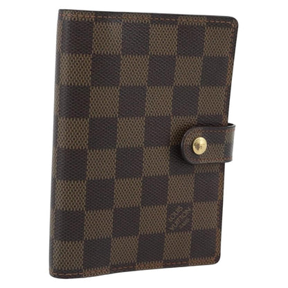 Louis Vuitton Ring Agenda Cover Damier, Brown, Canvas, Briefcase
