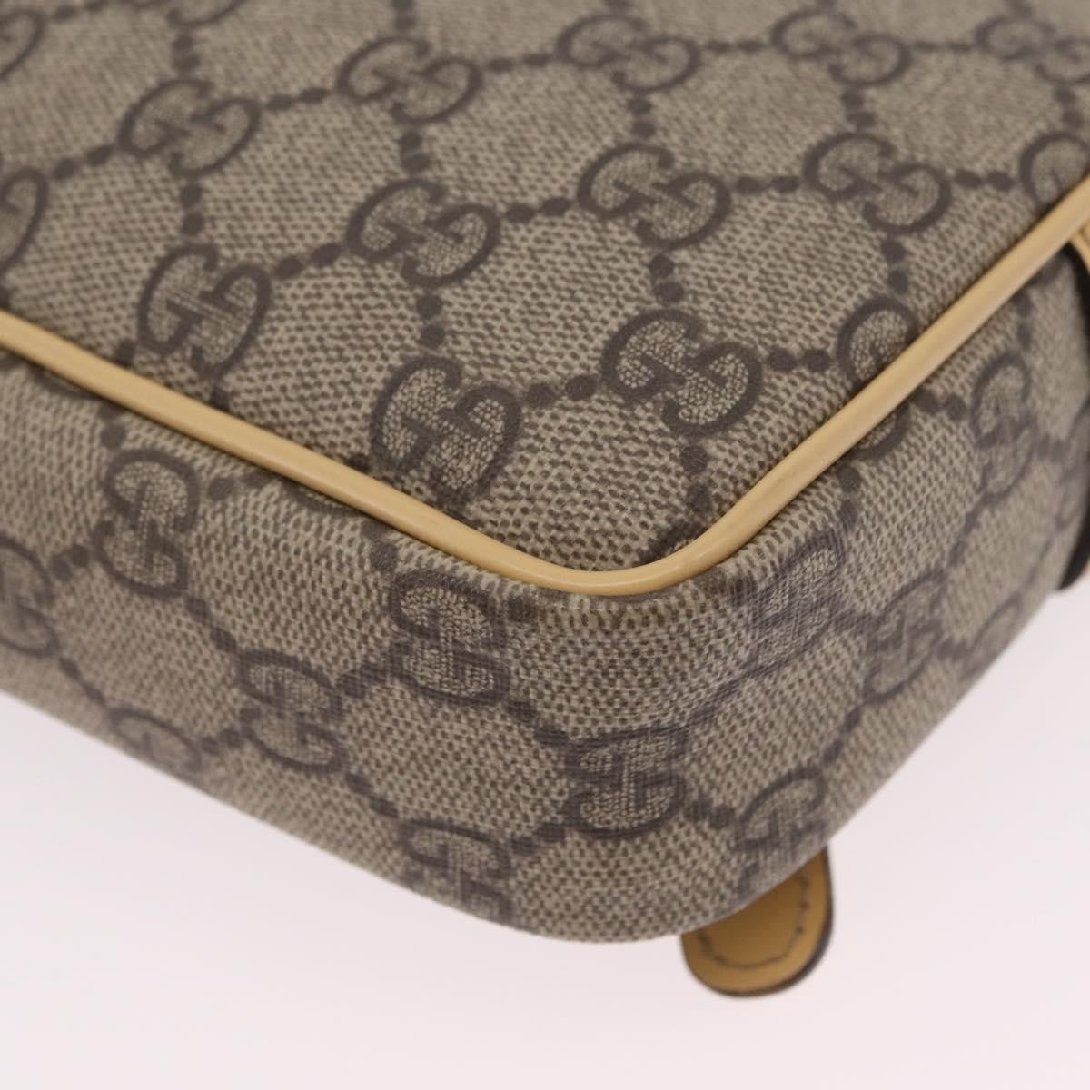 Gucci Front Zip GG Canvas, Beige, Canvas, Crossbody Bag