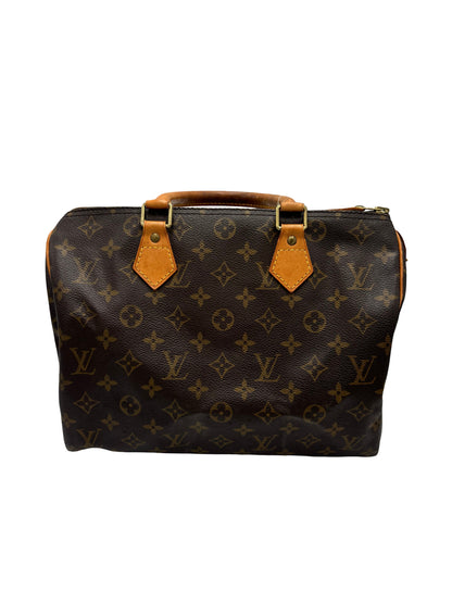 Louis Vuitton Speedy Monogram Canvas, Brown, Canvas, Handbag