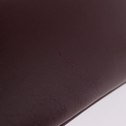 Celine Shoulder Leather, Burgundy, Leather, Shoulder Bag