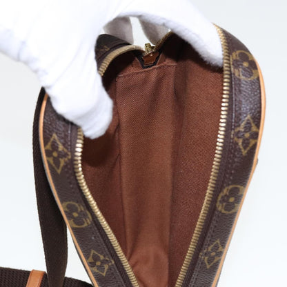Louis Vuitton Pochette Gange Monogram Canvas, Brown, Canvas, Clutch