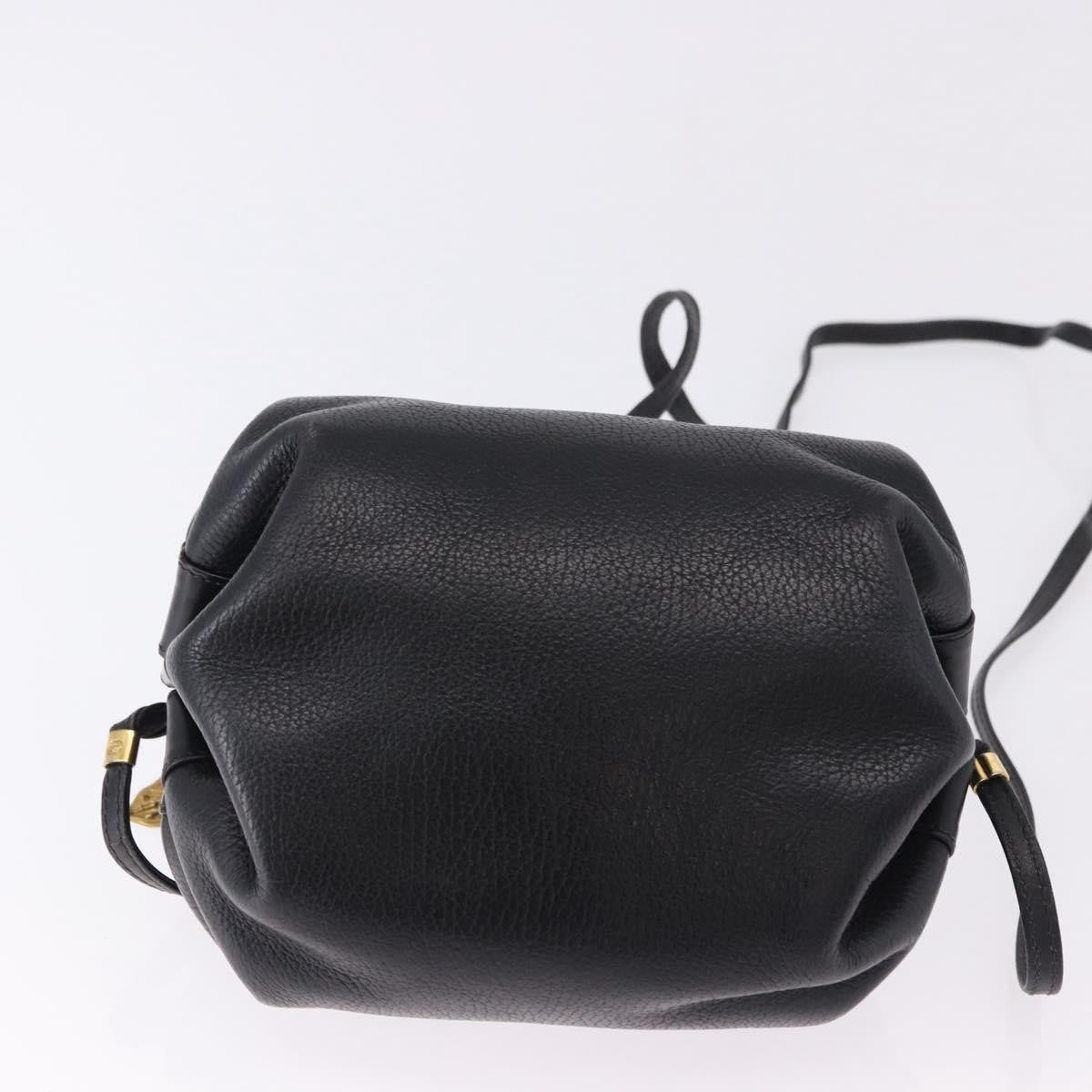 Gucci Shoulder Leather, Black, Leather, Shoulder Bag