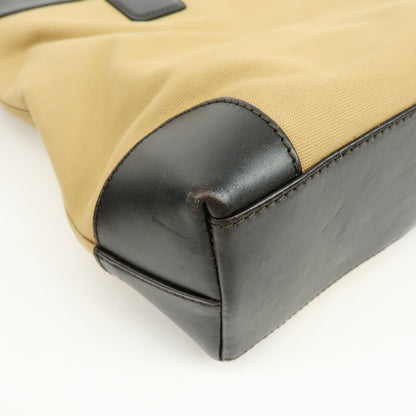 Gucci Vintage Web Canvas and Leather, Beige, Canvas, Crossbody Bag