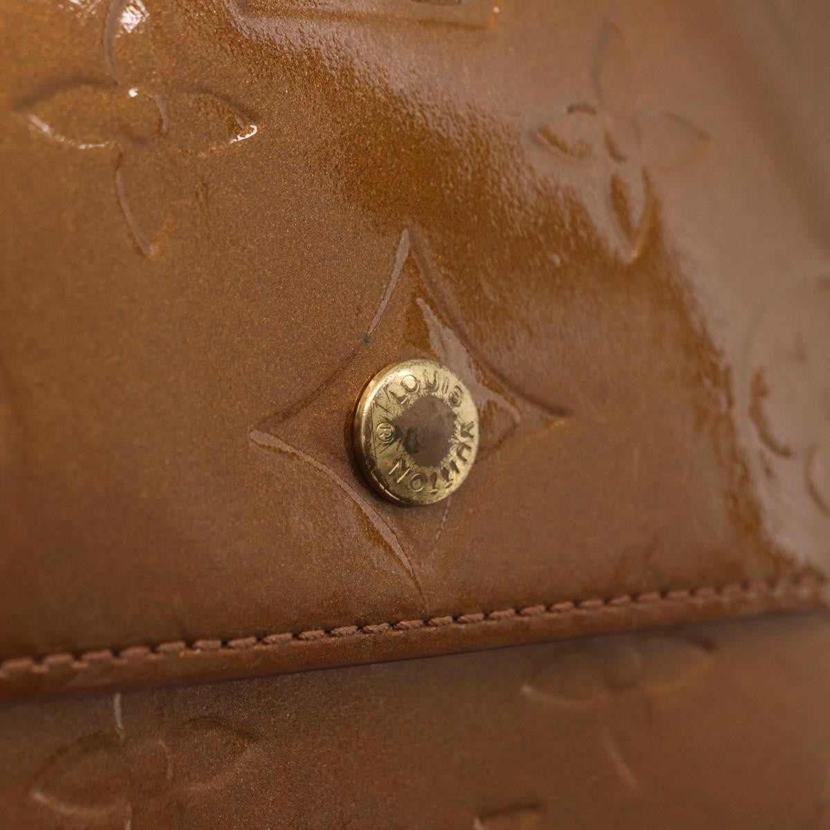 Louis Vuitton Walker Monogram Vernis, Brown, Patent Leather, Wallet