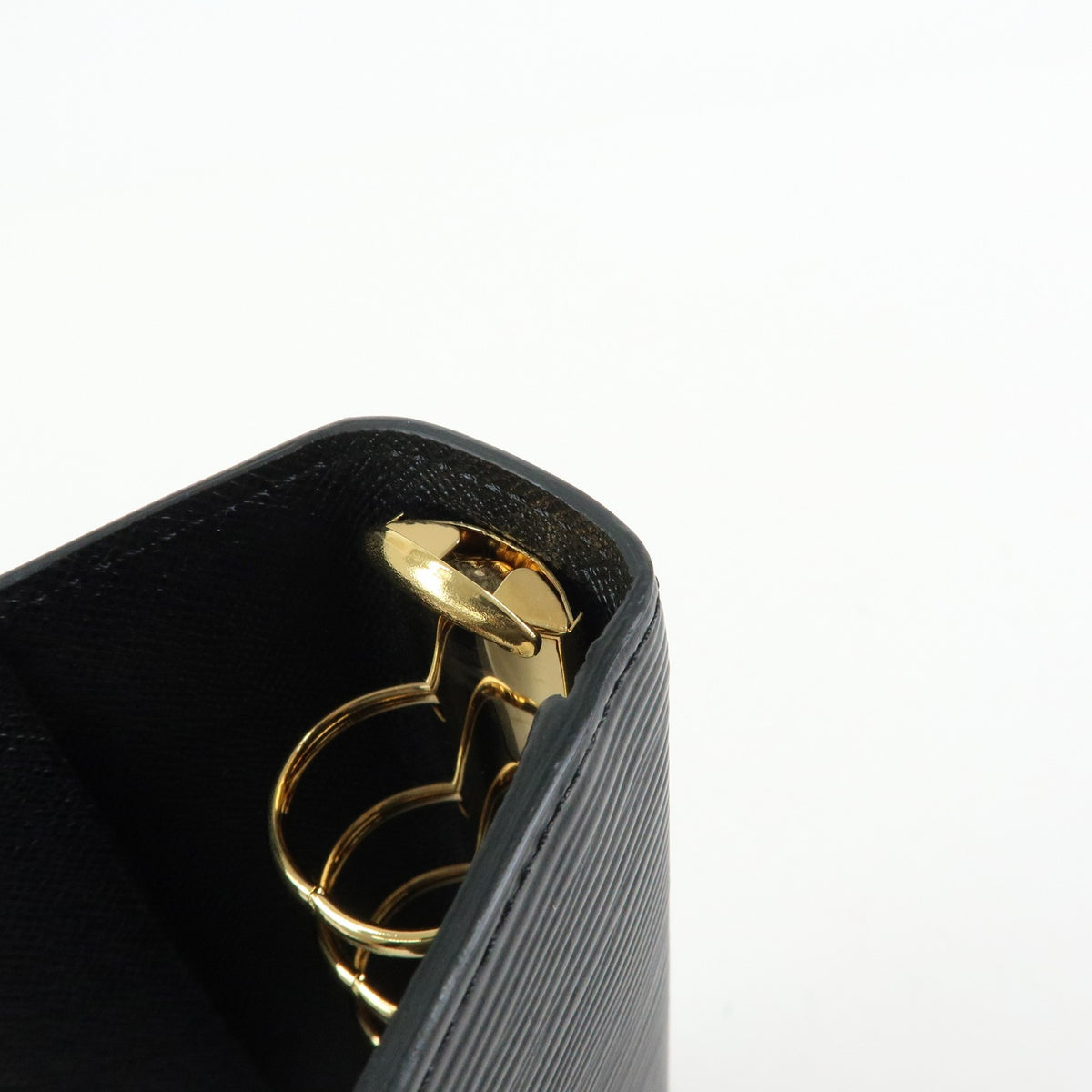Louis Vuitton Ring Agenda Cover Epi Leather, Black, Leather, Briefcase