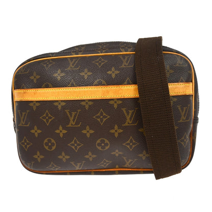 Louis Vuitton Reporter Monogram, Brown, Canvas, Shoulder Bag