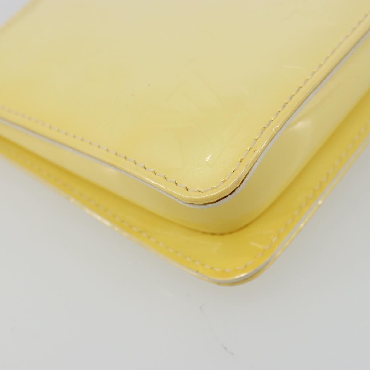 Louis Vuitton Lexington Pochette Monogram Vernis, Beige, Patent Leather, Clutch