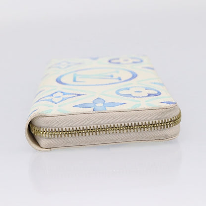 Louis Vuitton Zippy By The Pool Monogram Tile Canvas, Blue, Canvas, Wallet