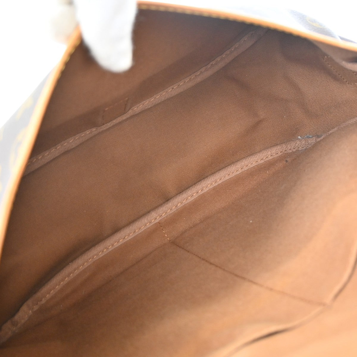 Louis Vuitton Saumur Monogram Canvas, Brown, Canvas, Shoulder Bag