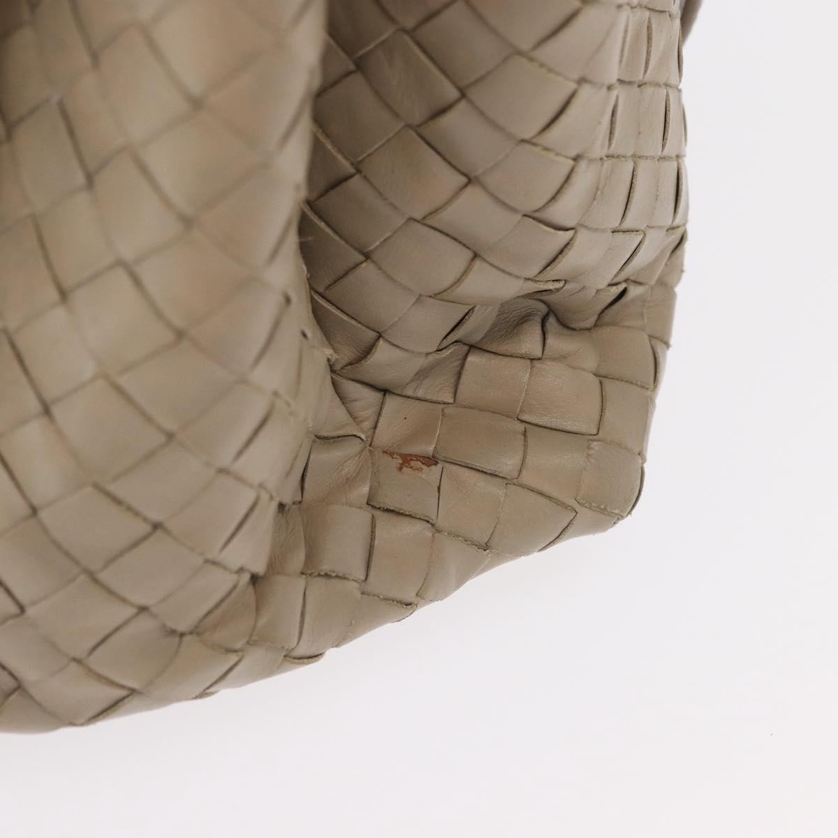 Bottega Veneta Roma Intrecciato Nappa, Gray, Leather, Handbag