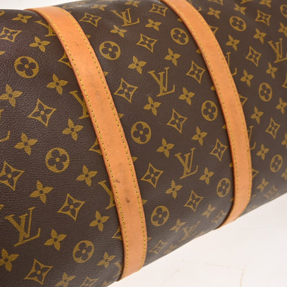 Louis Vuitton Keepall Canvas, Brown, Canvas, Travel Bag