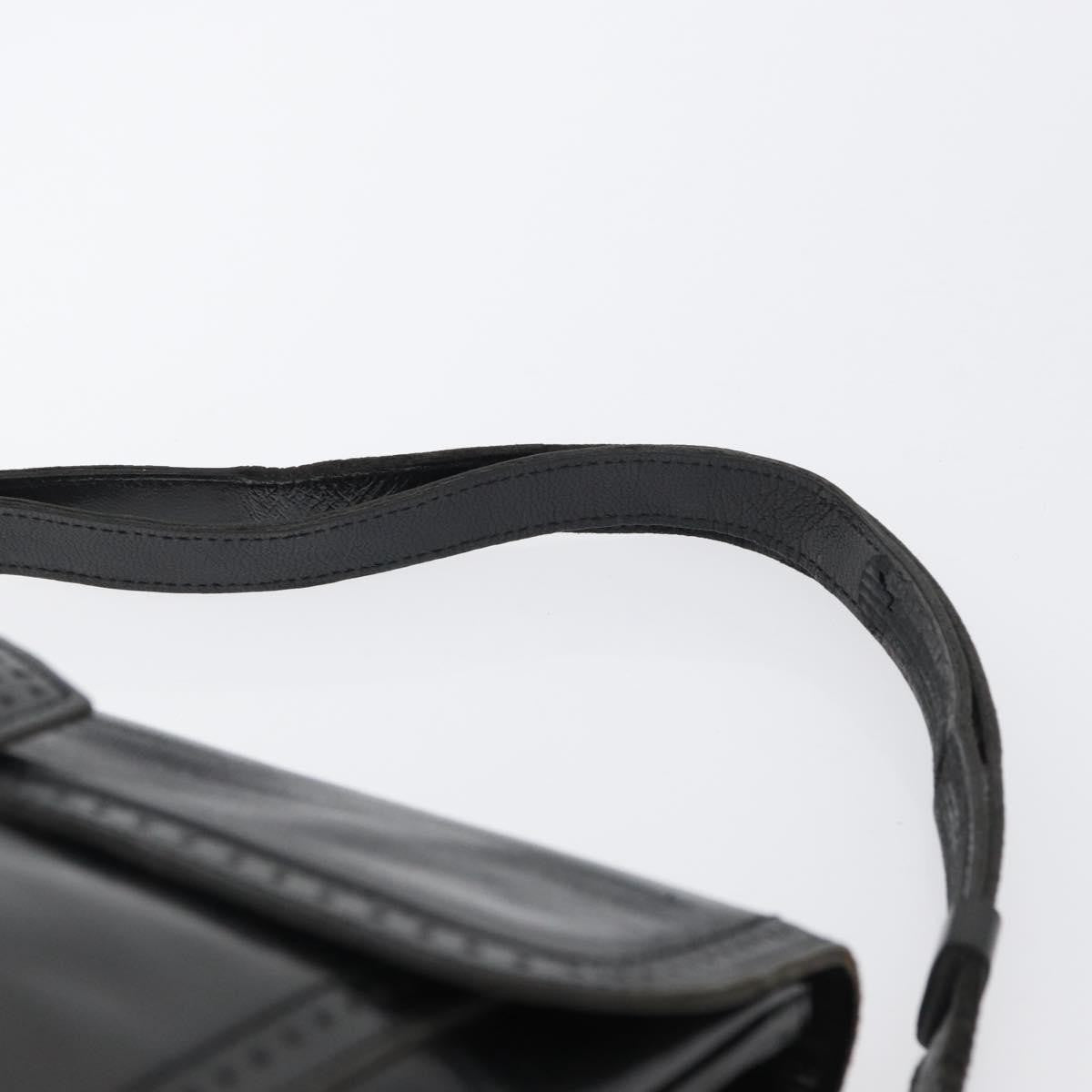 Saint Laurent Vintage Leather, Black, Leather, Shoulder Bag
