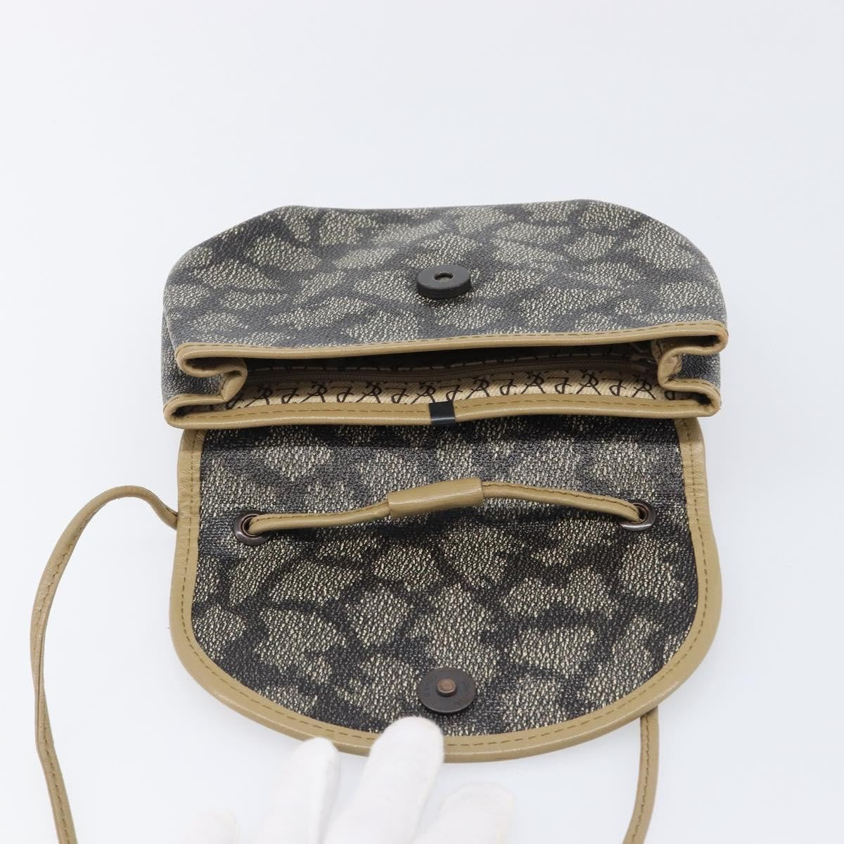 Saint Laurent Vintage Shoulder bag Canvas, Gray, Canvas, Shoulder Bag