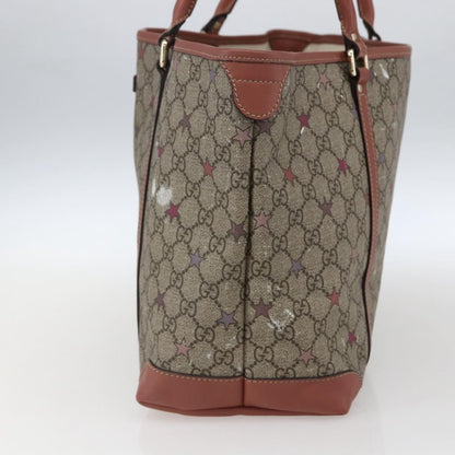 Gucci Joy Plus Tote GG Coated Canvas with Leather, Beige, Canvas, Tote Bag
