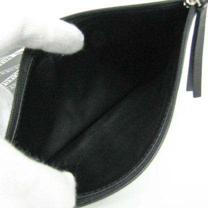 Balenciaga Fold Over Monogram Printed Leather, Black, Leather, Tote Bag