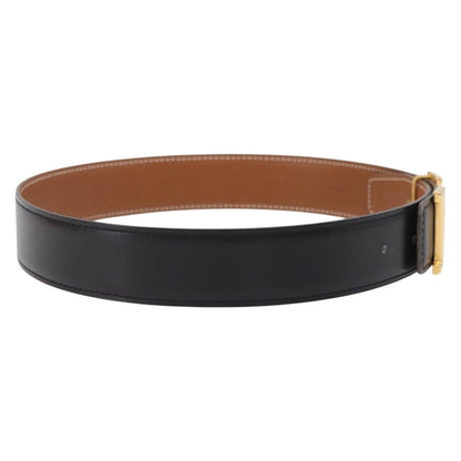 Hermes Constance Reversible Belt Leather, Black, Leather, Belt