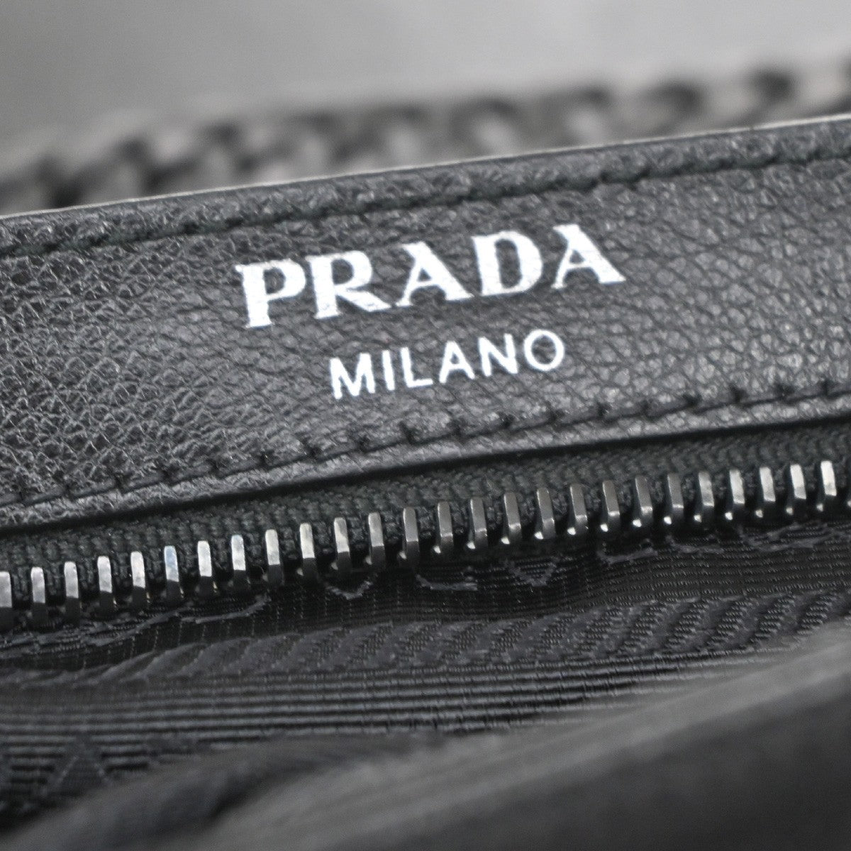 Prada Chain Flap Bag Studded Glace Calf, Red, Leather, Shoulder Bag