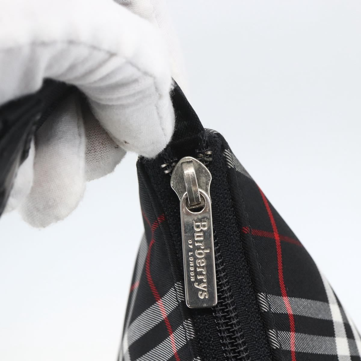 Burberry Nova Check Nylon, Black, Nylon, Handbag