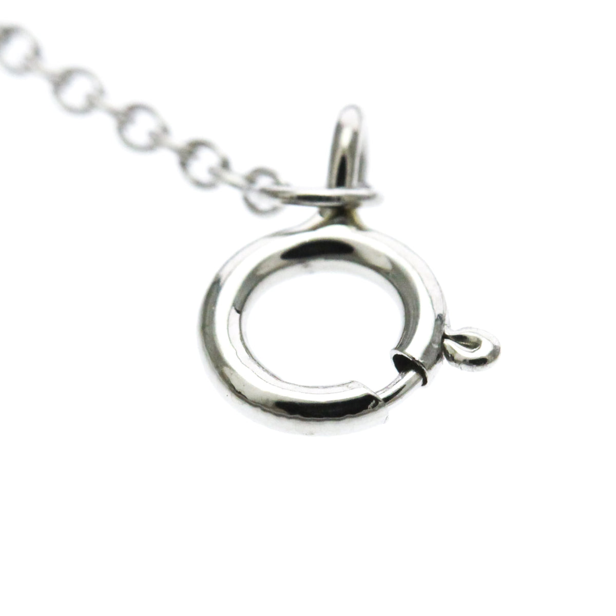 Tiffany & Co. Solitaire Pendant Platinum with Emerald Cut Diamond, Silver, Platinum, Necklace