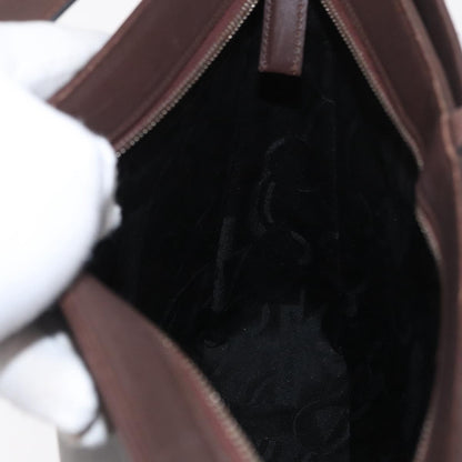 Salvatore Ferragamo Gancini Leather, Brown, Leather, Shoulder Bag
