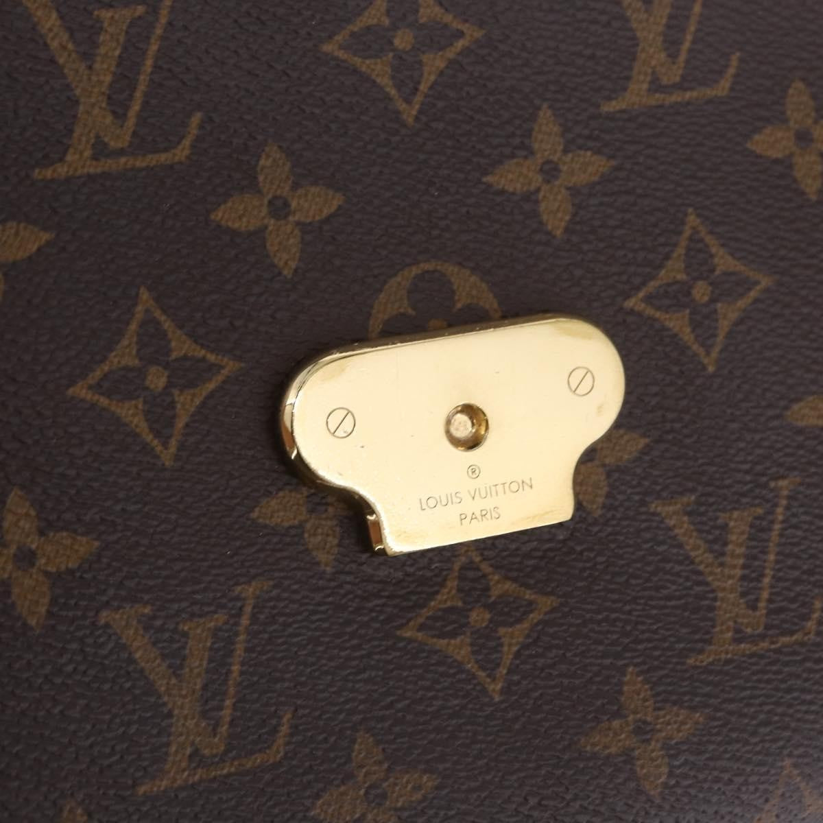 Louis Vuitton Saint Placide Monogram Canvas and Leather, Brown, Canvas, Handbag