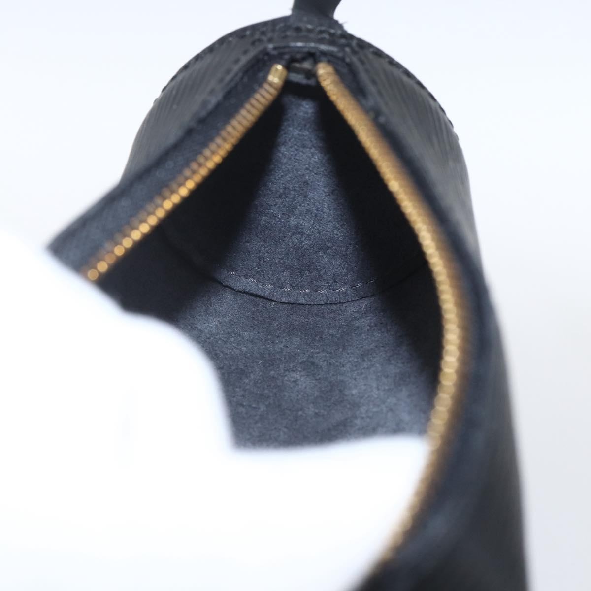 Louis Vuitton Soufflot Pochette Epi Leather, Black, Leather, Clutch