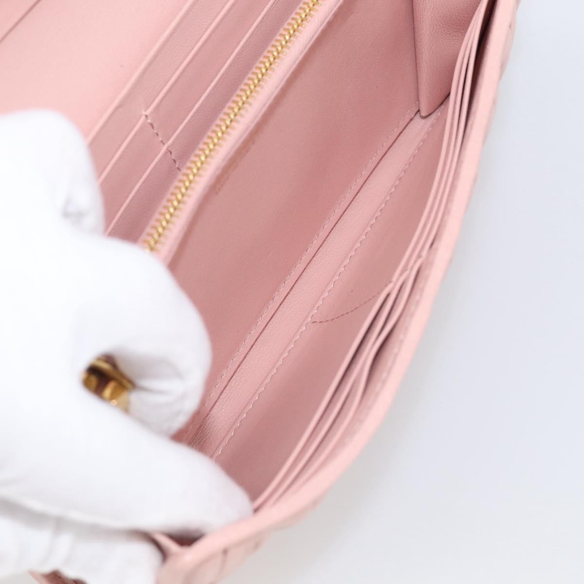 Miu Miu Matelasse Leather, Pink, Leather, Wallet