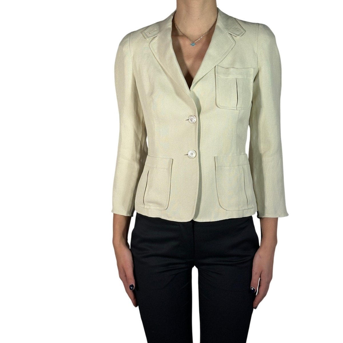 Donna Karan DKNY Linen Blend Blazer - Brandsamsara