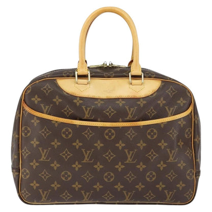 Louis Vuitton Deauville Handbag Monogram Canvas, BROWN, CANVAS, Handbag